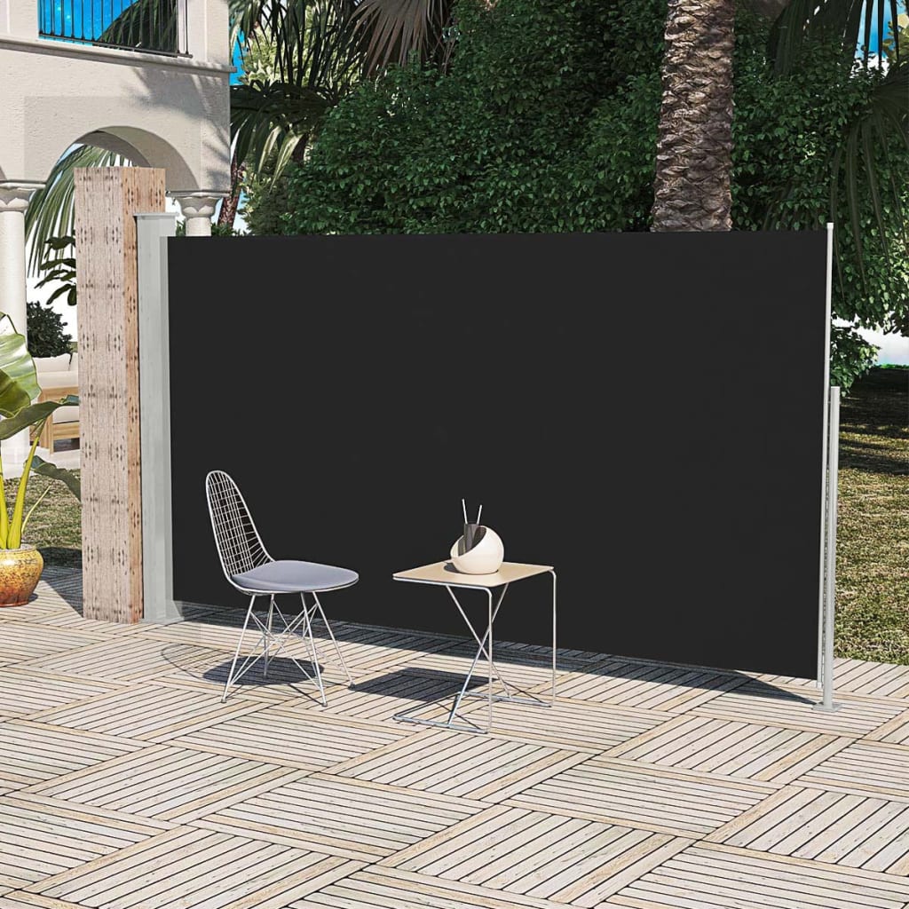 Auvent latéral de patio 160x300 cm Noir