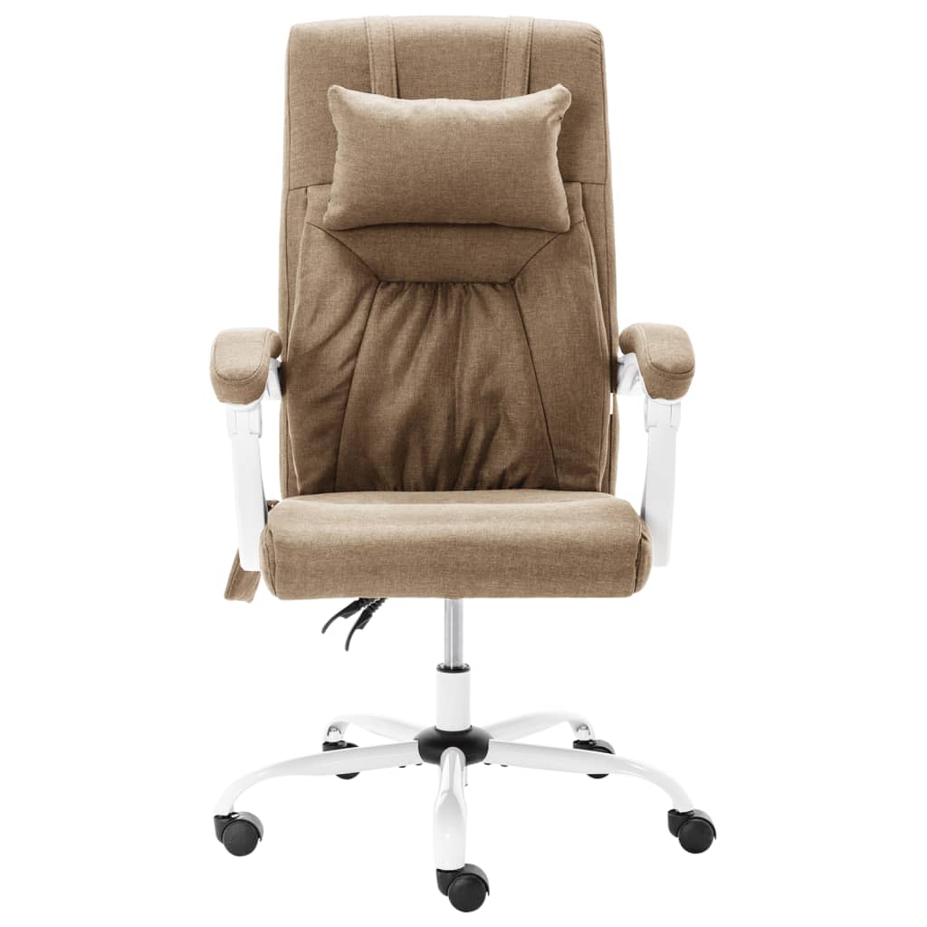 Chaise de bureau de massage Taupe Tissu