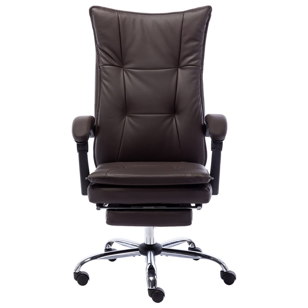 Chaise de bureau Marron Similicuir