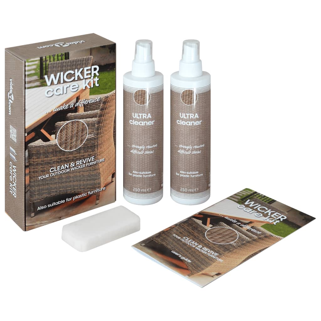 Kit d'entretien du rotin/textilène de meubles de jardin 2x250ml