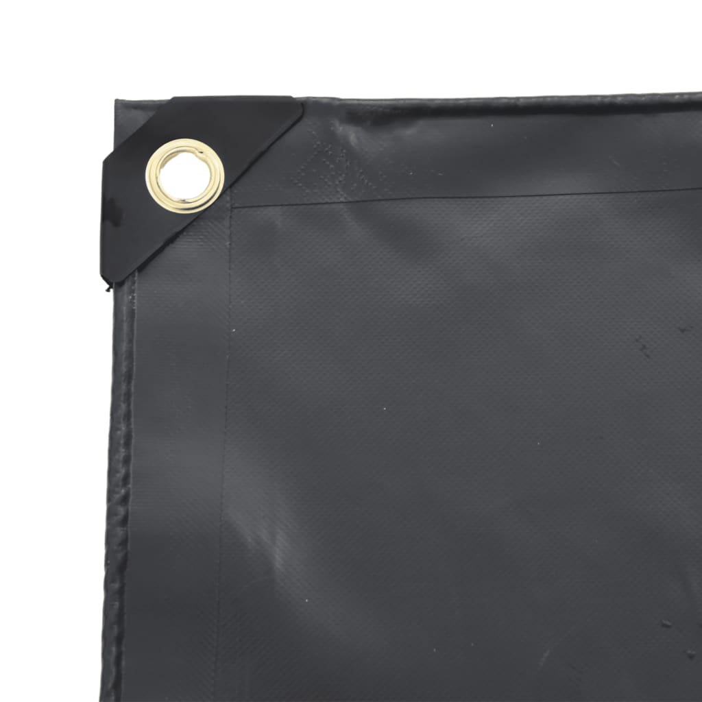 Bâche anthracite 3,5x5 m 600 g/m²