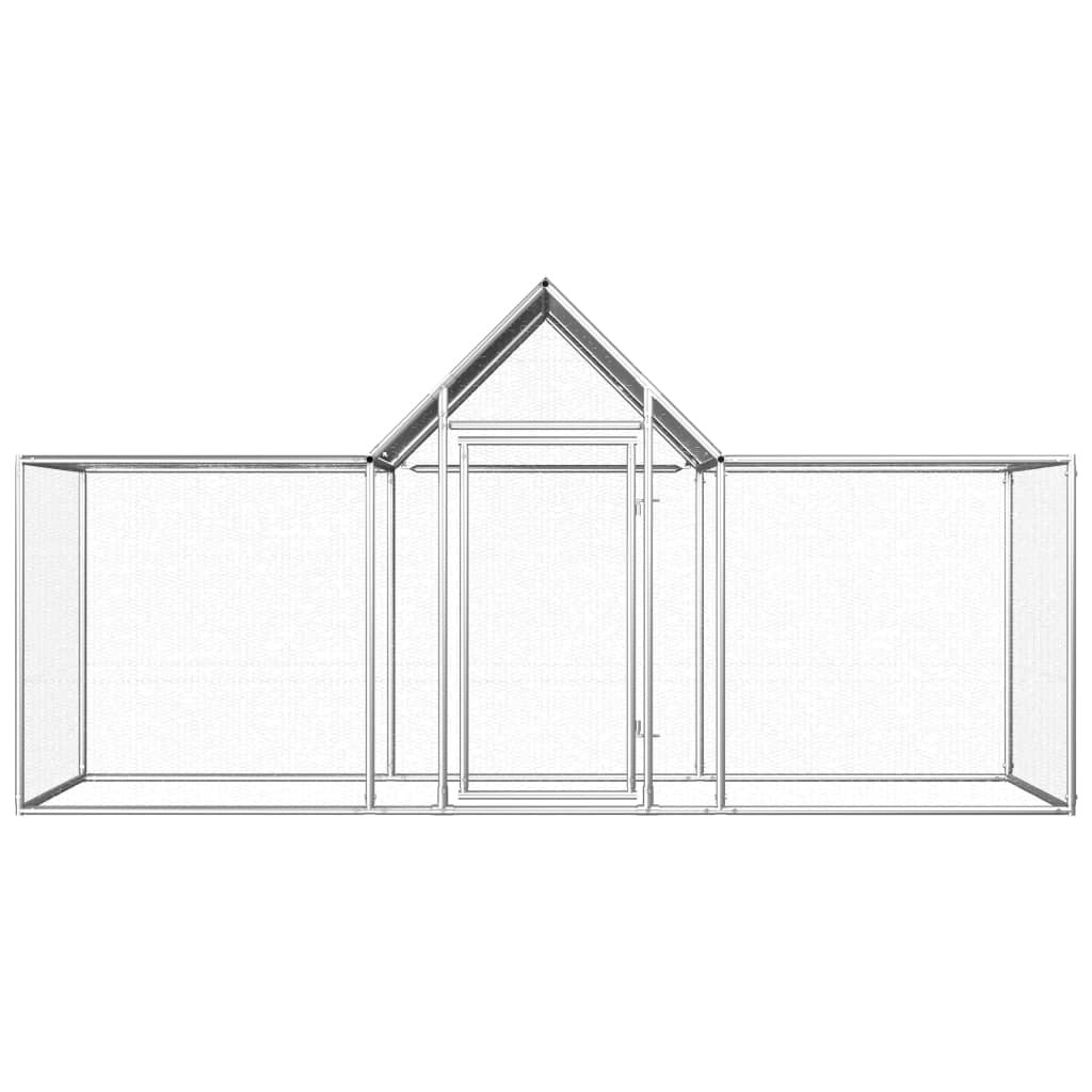Poulailler 3 x 1 x 1,5 m Acier galvanisé