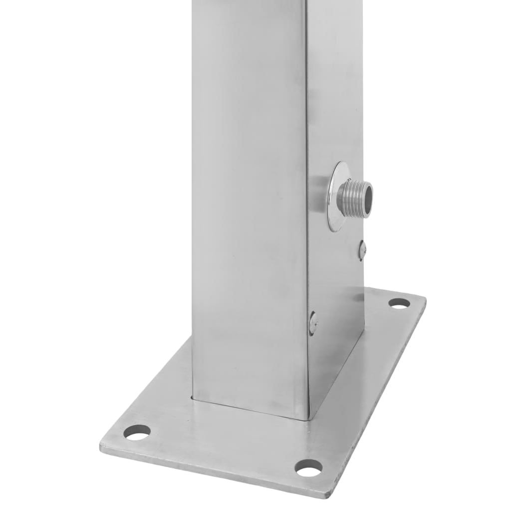 Douche d'extérieur Acier inoxydable Droit