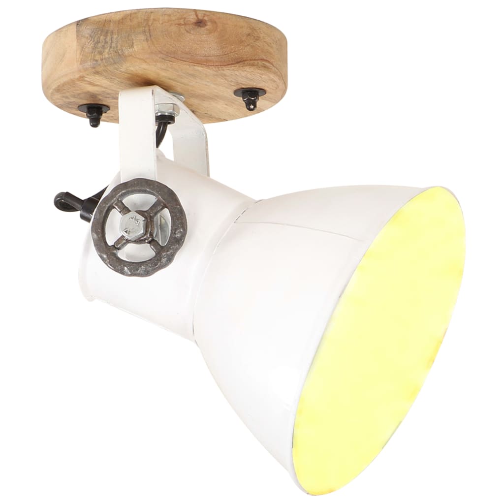 Lampe murale industrielle/de plafond 2 pcs Blanc 20x25 cm E27