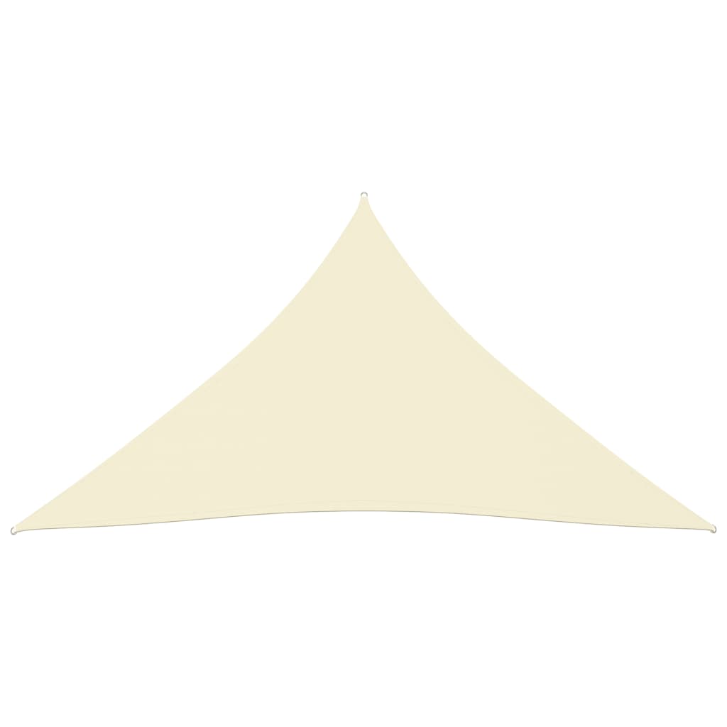 Voile de parasol Tissu Oxford triangulaire 4,5x4,5x4,5 m Crème